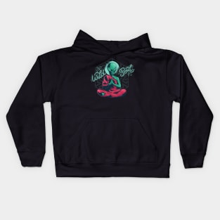 Meditate Alien Kids Hoodie